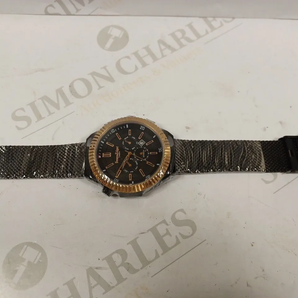  LIMITED EDITION SWAN & EDGAR HAND ASSEMBLED REFINED SPORTS AUTOMATIC BLACK WATCH RRP £200