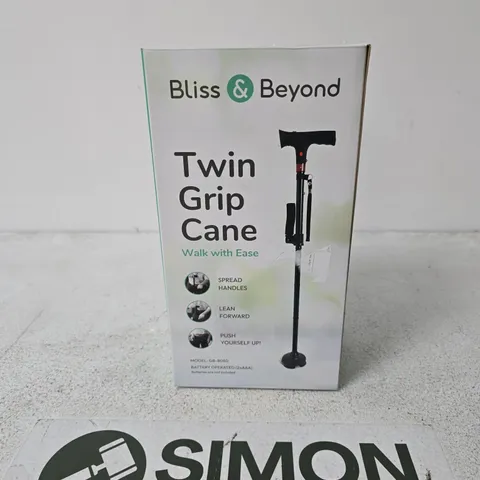 BLISS & BEYOND TWIN GRIP CANE – WALKING AID (MODEL GB-8060)