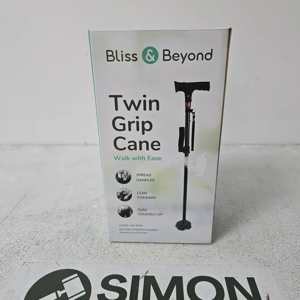 BLISS & BEYOND TWIN GRIP CANE – WALKING AID (MODEL GB-8060)