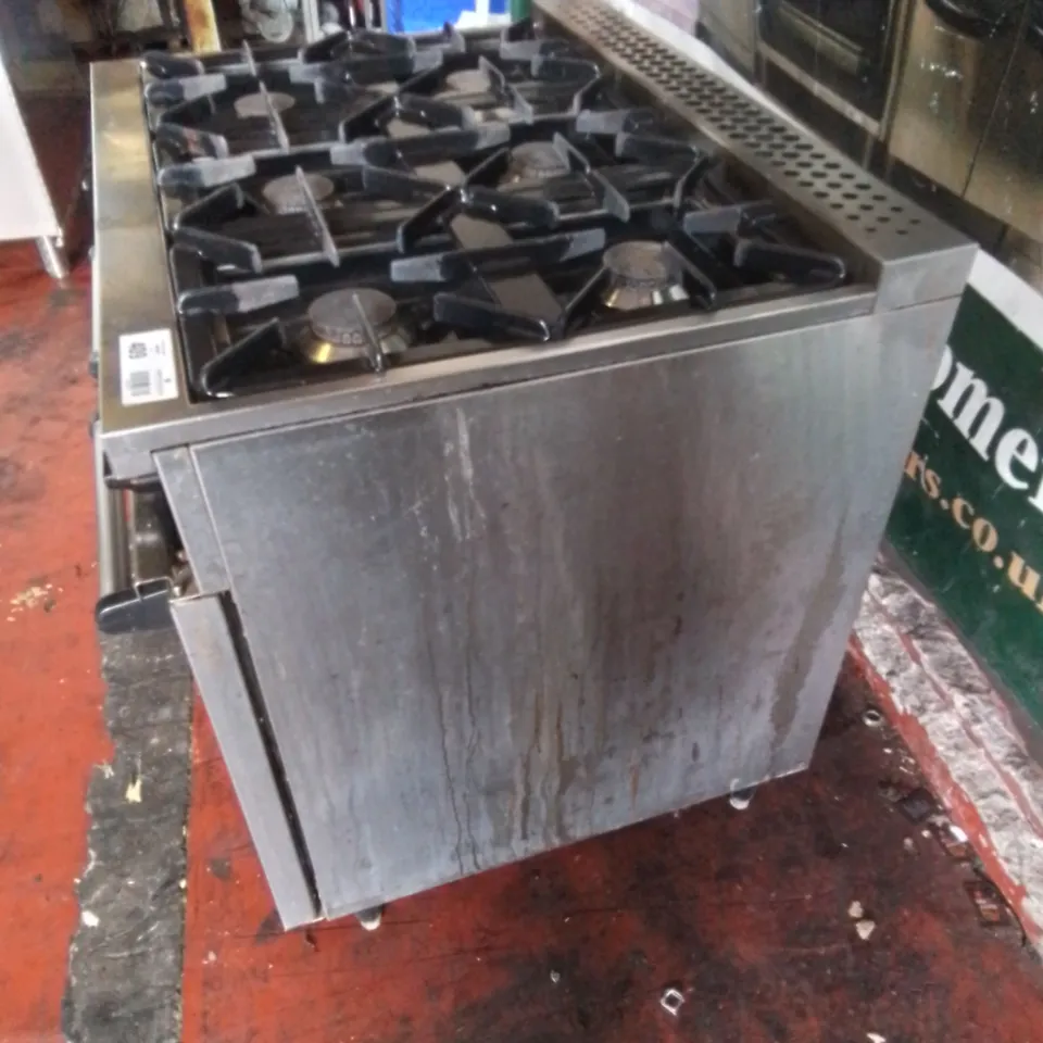 BARTLETT SPIRIT 6 BURNER NATURAL GAS COOKER MODEL: F356/911B