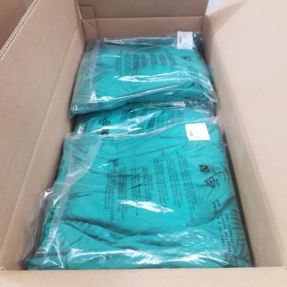 BOX CONTAINING APPROXIMATELY 31X BRAND NEW JD WILLIAM'S SATIN WIDE LEG - COLOUR GREEN - SIZE 26