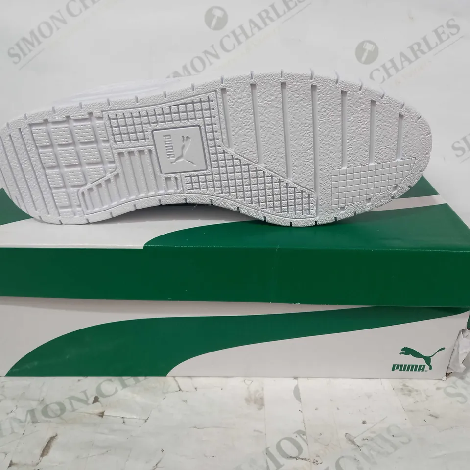 BOXED PAIR OF PUMA CALI DREAM SHOES IN WHITE UK SIZE 7
