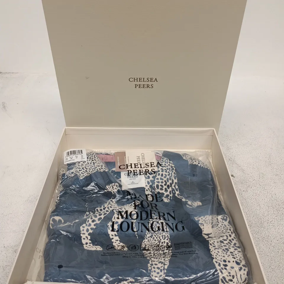 CHELSEA PEERS LEOPARD PRINT LOUNGEWEAR SET – BOXED - SMALL