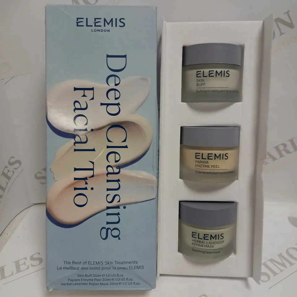 ELEMIS DEEP CLEANSING FACIAL TRIO WORTH £54