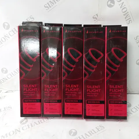 BOX OF 5 SUREFIRE SILENT FLIGHT 680 GAMING MOUSE PAD