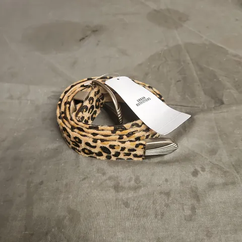 URBAN OUTFITTERS LEOPARD PRINT BELT SIZE S/M
