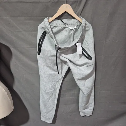 CALVIN KLEIN TRACK SUIT BOTTOMS – GREY, MEN'S SIZE M