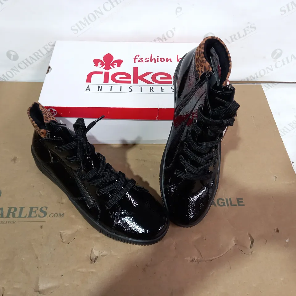 BOXED PAIR OF RIEKER HIGHTOPS - SIZE 42