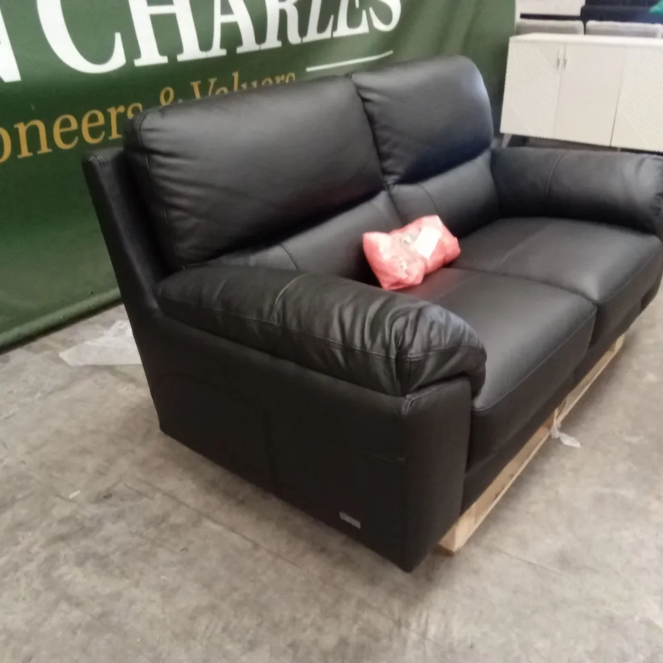 LESTA 2 SEATER LEATHER SOFA RRP £749