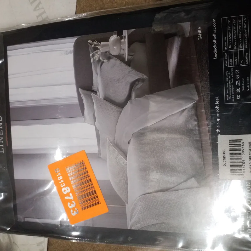 BRAND NEW SEALED TAHRA TC JACQUARD KINGSIZE DUVET SET