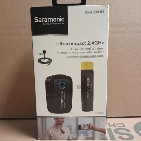 SARAMONIC DUAL-CHANNEL WIRELESS MICROPHONE SYSTEM WITH LAVALIER
