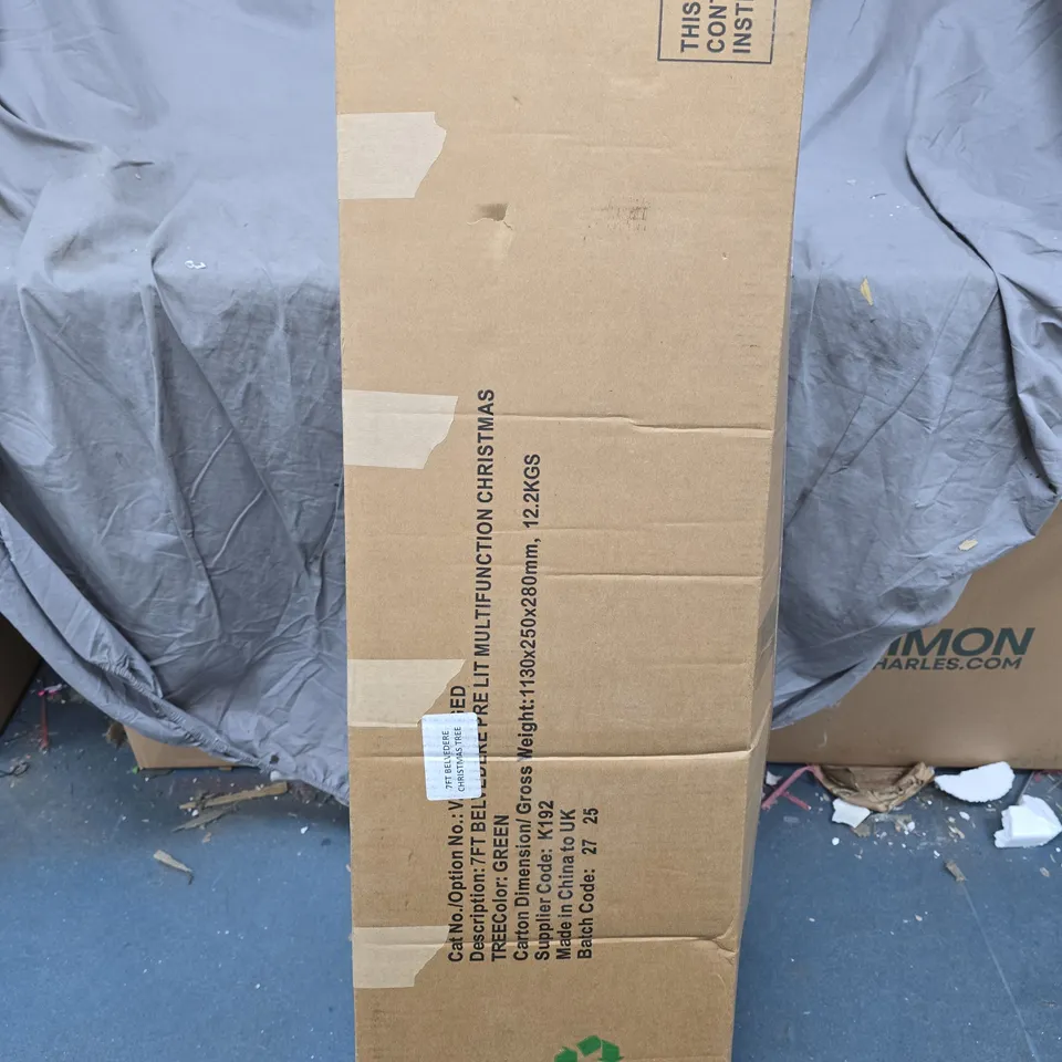 7FT BELVEDERE PRE LIT MULTIFUNCTION CHRISTMAS TREE - COLLECTION ONLY