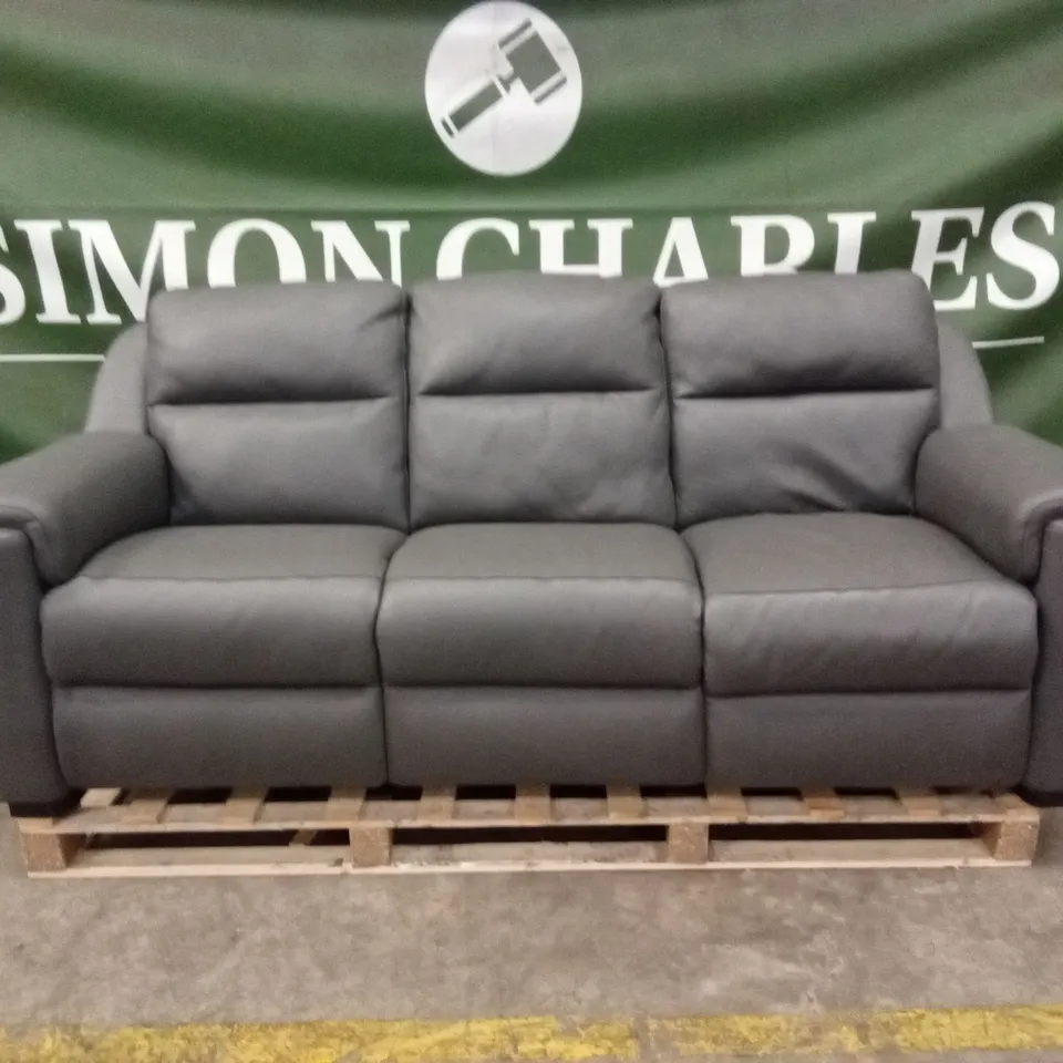 QUALITY DESIGNER ITALIAN MADE PARMA 3 SEATER LEATHER SOFA