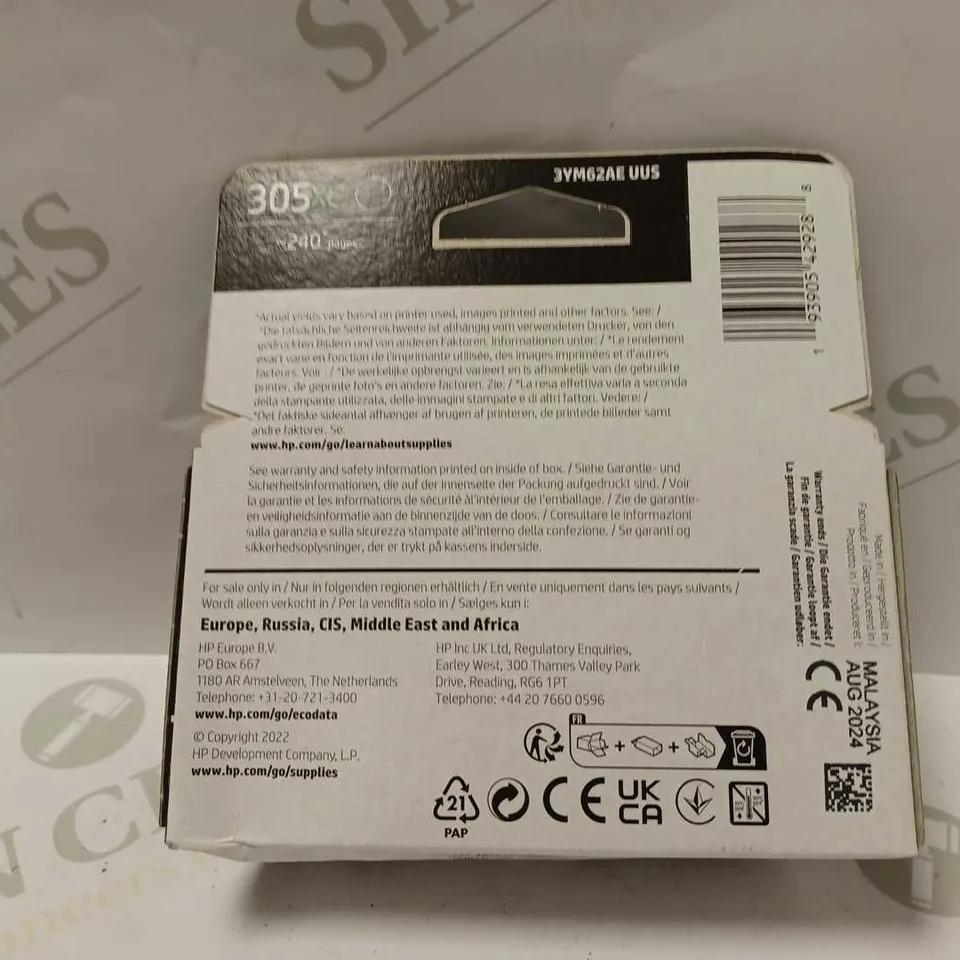 HP 305XL INK CARTRIDGE COLOUR ORIGINAL