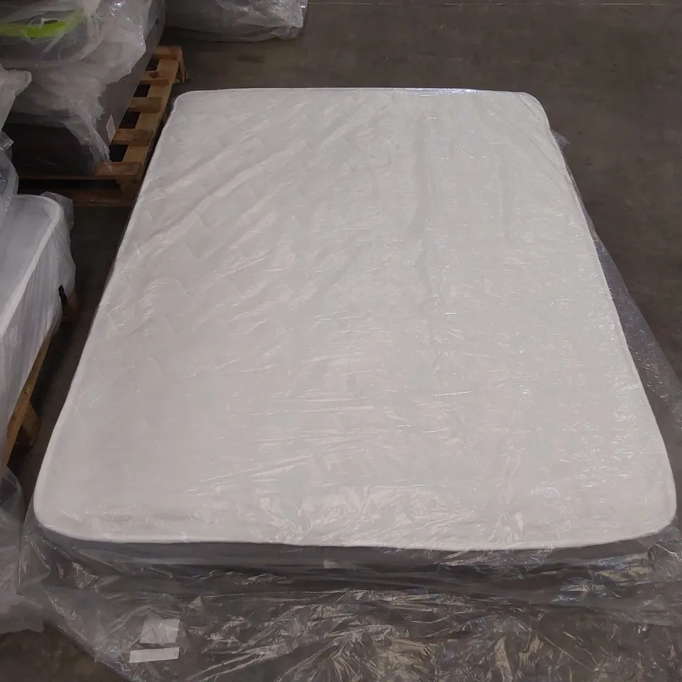 QUALITY BAGGED HYBRID MEMORY NATURAL OPEN COIL 4'6" DOUBLE MATTRESS 