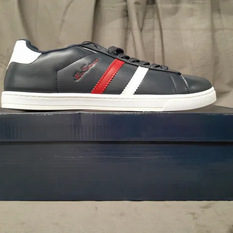 BOXED PAIR OF BEN SHERMAN GUSTAVO II SHOES IN NAVY UK SIZE 8