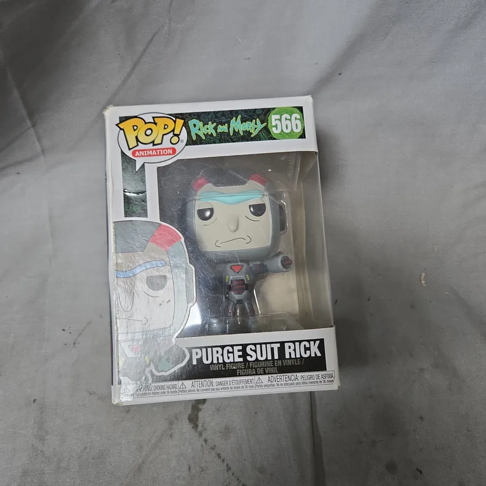 FUNKO POP! ANIMATION – RICK AND MORTY PURGE SUIT RICK VINYL FIGURE (BOXED)