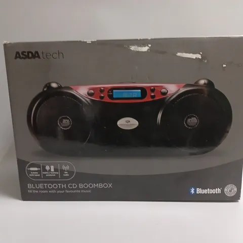 BOXED ASDA TECH BLUETOOTH CD BOOMBOX