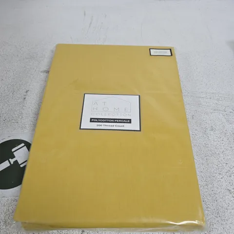 AT HOME COLLECTION POLYCOTTON PERCALE SUPER KING EXTRA DEEP FITTED SHEET