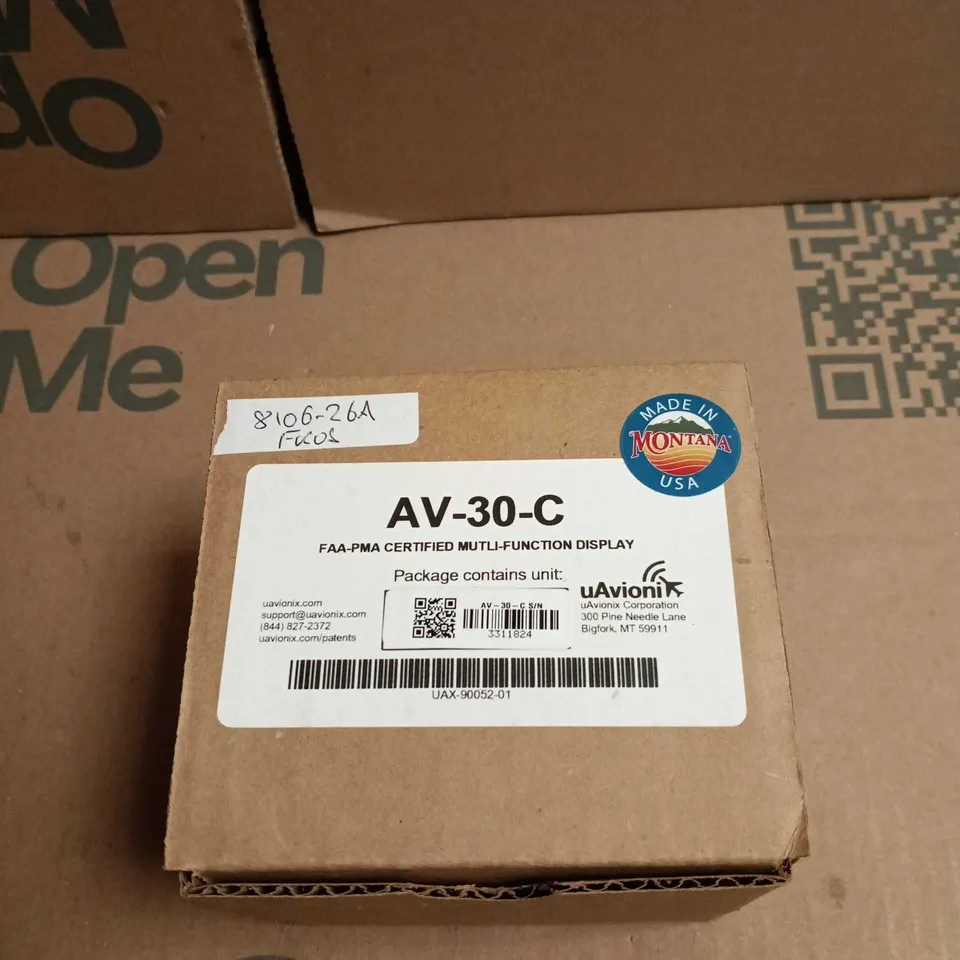 UAVIONIX AV-30-C FAA-PMA CERTIFIED MULTI-FUNCTION DISPLAY