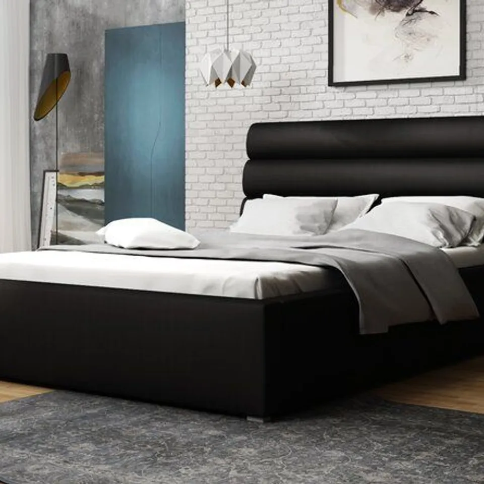 DESIGNER OAKHILL OTTOMAN STORAGE BED FRAME - SUPER KINGSIZE (3 BOXES )