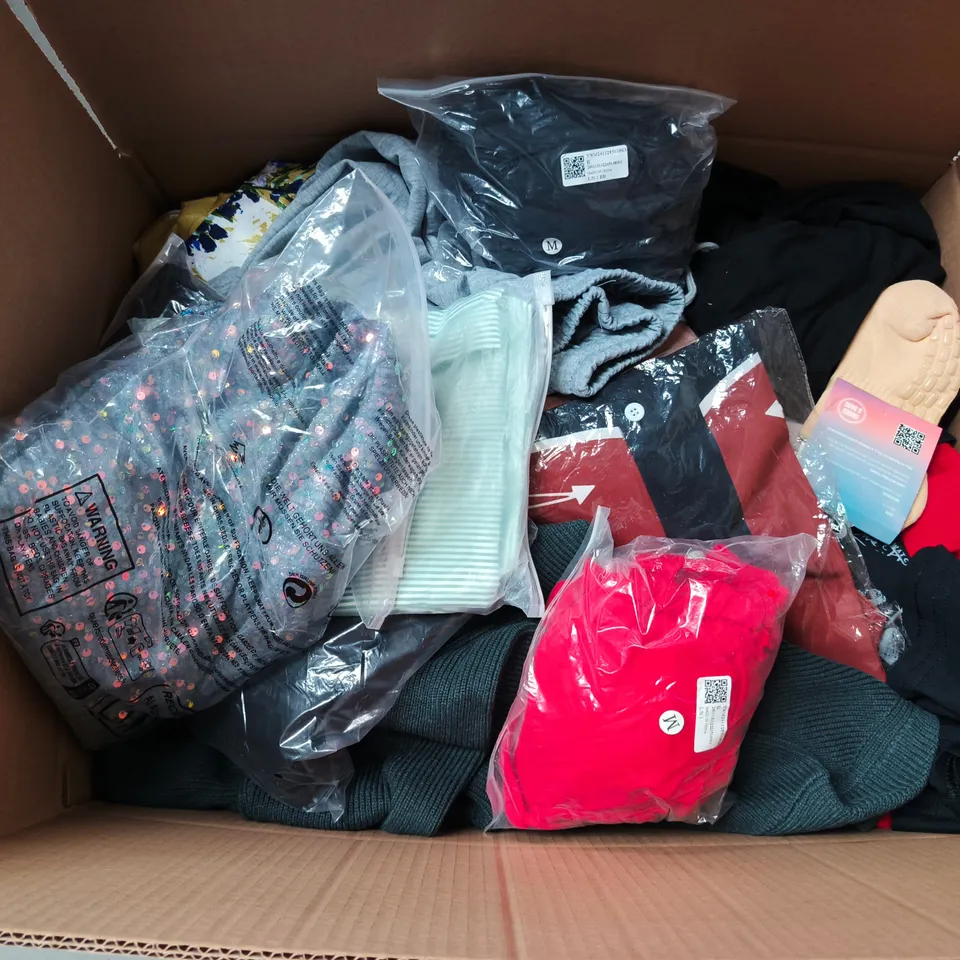 APPROXIMATELY 20 ASSORTED CLOTHING AND FASHION PRODUCTS IN VARIOUS STYLES AND SIZES - COLLECTION ONLY