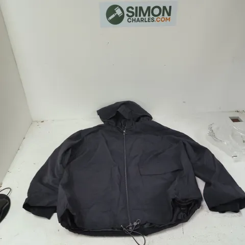 SIMPLY BE WOMEN'S HOODED JACKET β BLACK, UK 18 (US 14, EU 48)
