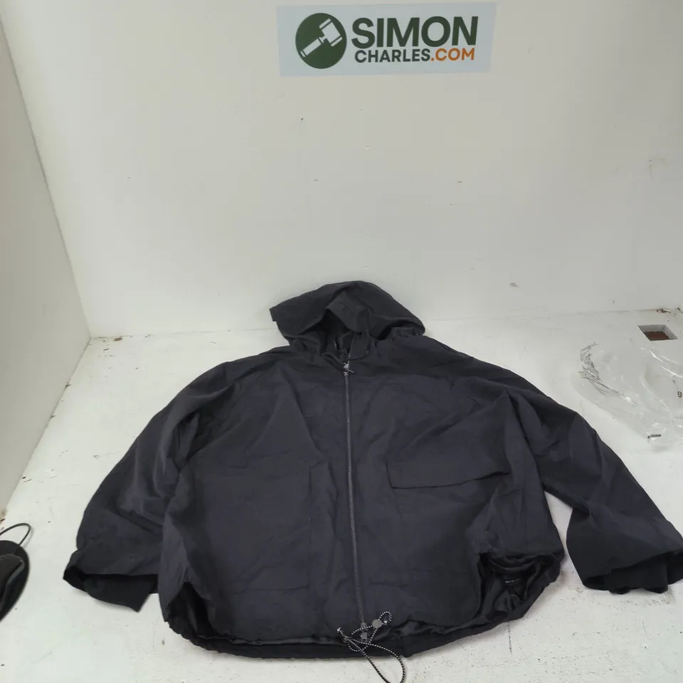 SIMPLY BE WOMEN'S HOODED JACKET – BLACK, UK 18 (US 14, EU 48)