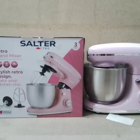 BOXED SALTER RETRO STAND MIXER 5L 1300W