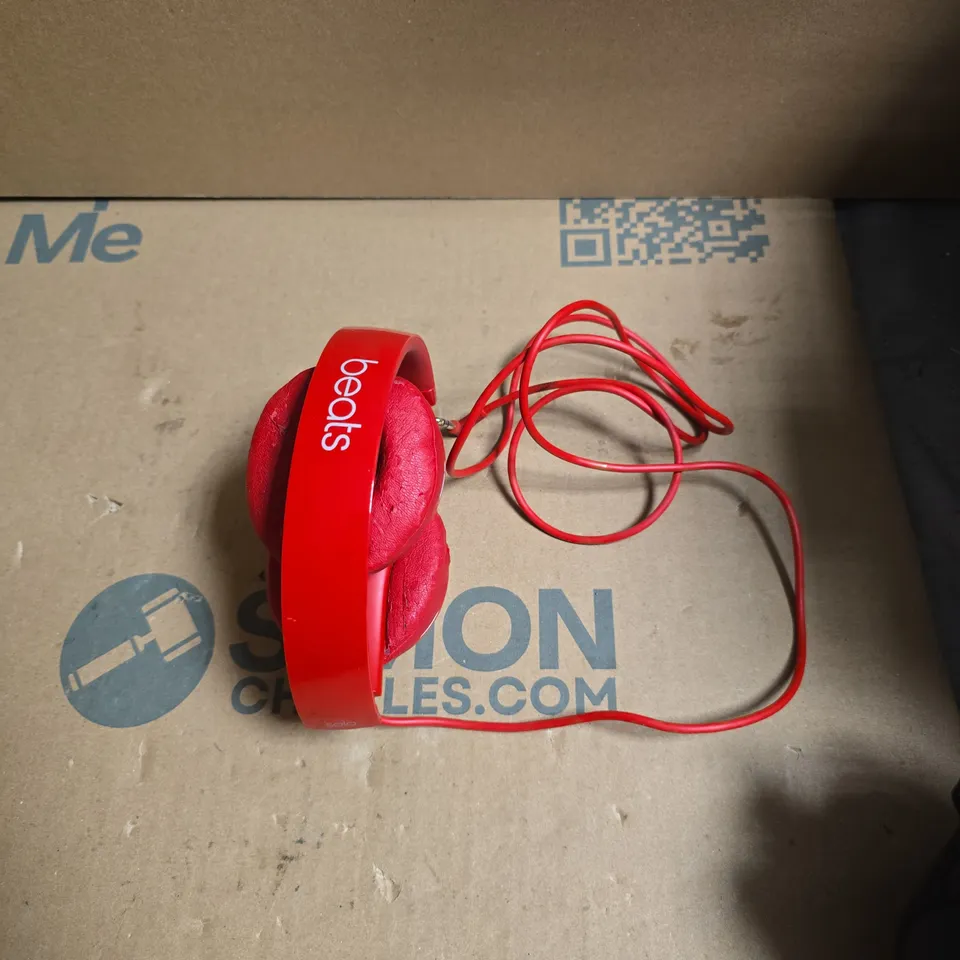 BEATS BY DRE RED ON-EAR HEADPHONES – WIRED 