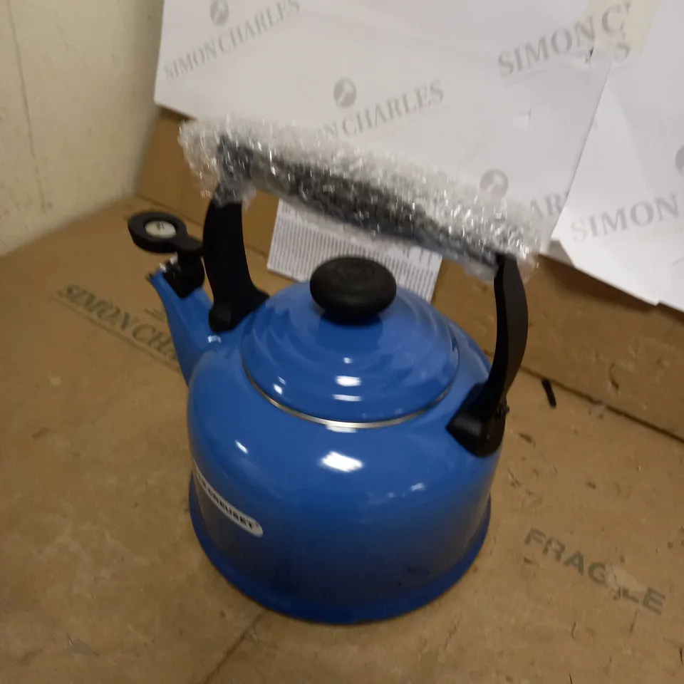 LE CREUSET TRADITIONAL STOVE-TOP KETTLE BLUE