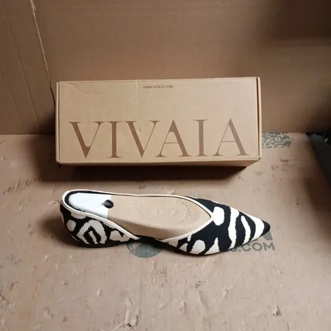 VIVAIA ZEBRA PRINT POINTED-TOE FLATS – WOMEN’S - EUR SIZE 41