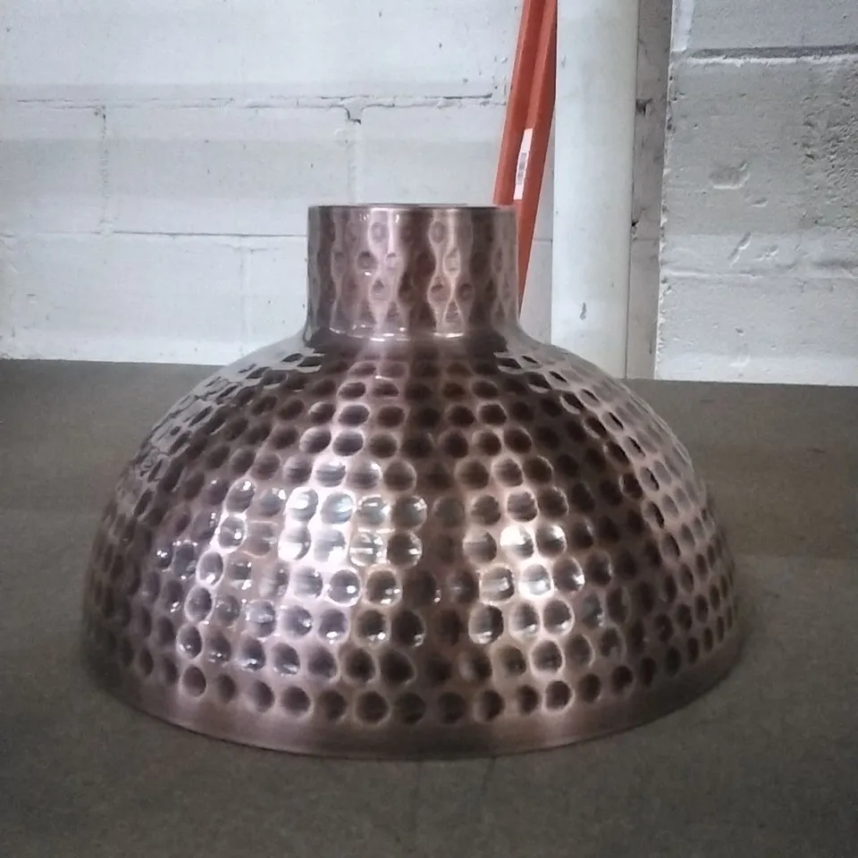 BOXED COPPER METAL LAMP SHADES X 2