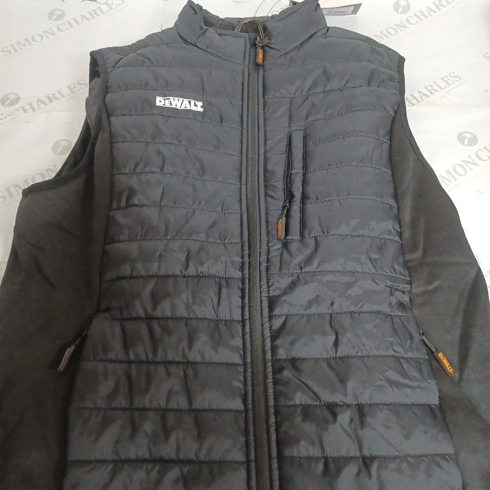 DEWALT FORCE GILET IN BLACK - LARGE