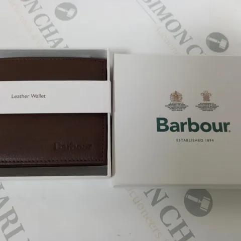 BOXED BARBOUR LEATHER WALLET