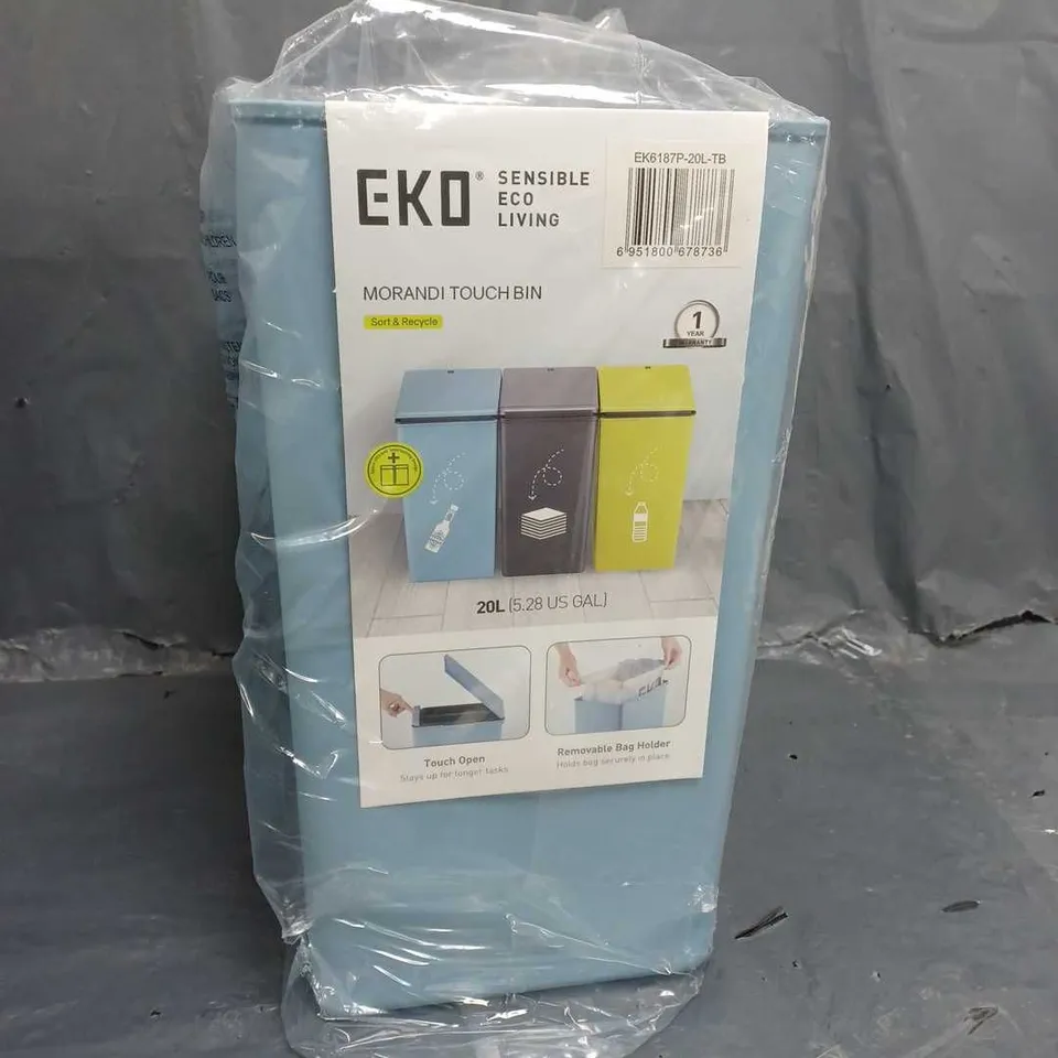 EKO MORANDI TOUCH BIN IN LIGHT BLUE