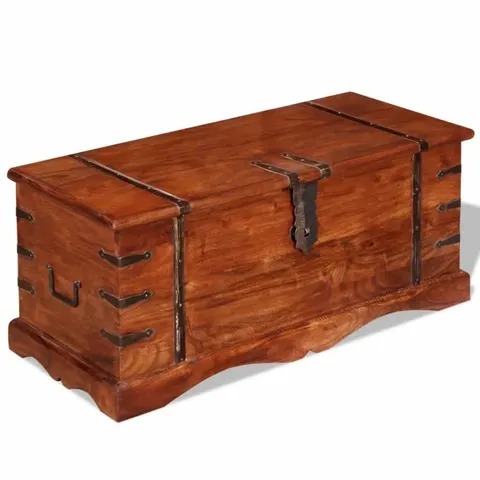 BOXED ALPEN HOME SOLID WOOD TRUNK