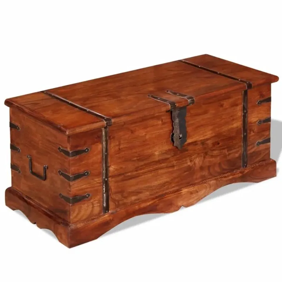 BOXED ALPEN HOME SOLID WOOD TRUNK