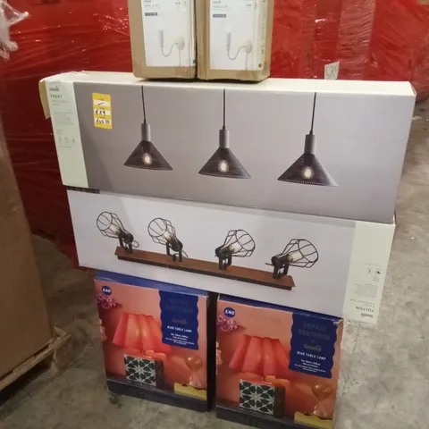 PALLET OF APPROXIMATELY 30 ASSORTED INDOOR LIGHTING PRODUCTS