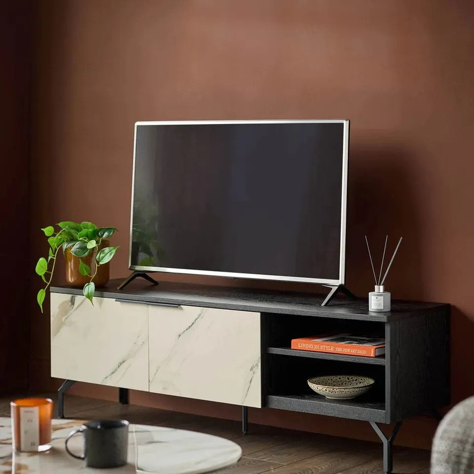 BOXED DANETTI WINSLOW NATURAL CERAMIC TV UNIT