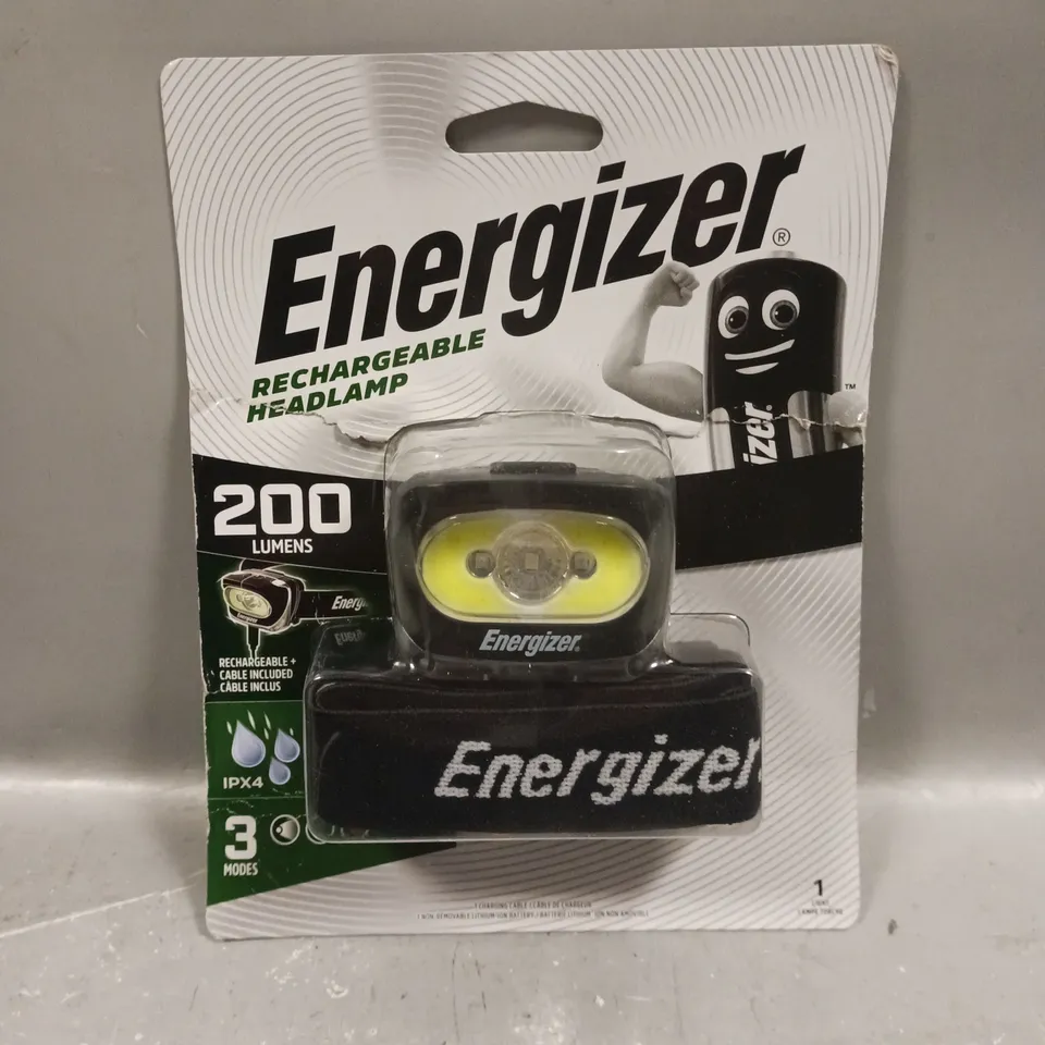 ENERGIZER 200 LUMENS RECHARGABLE HEADLAMP 