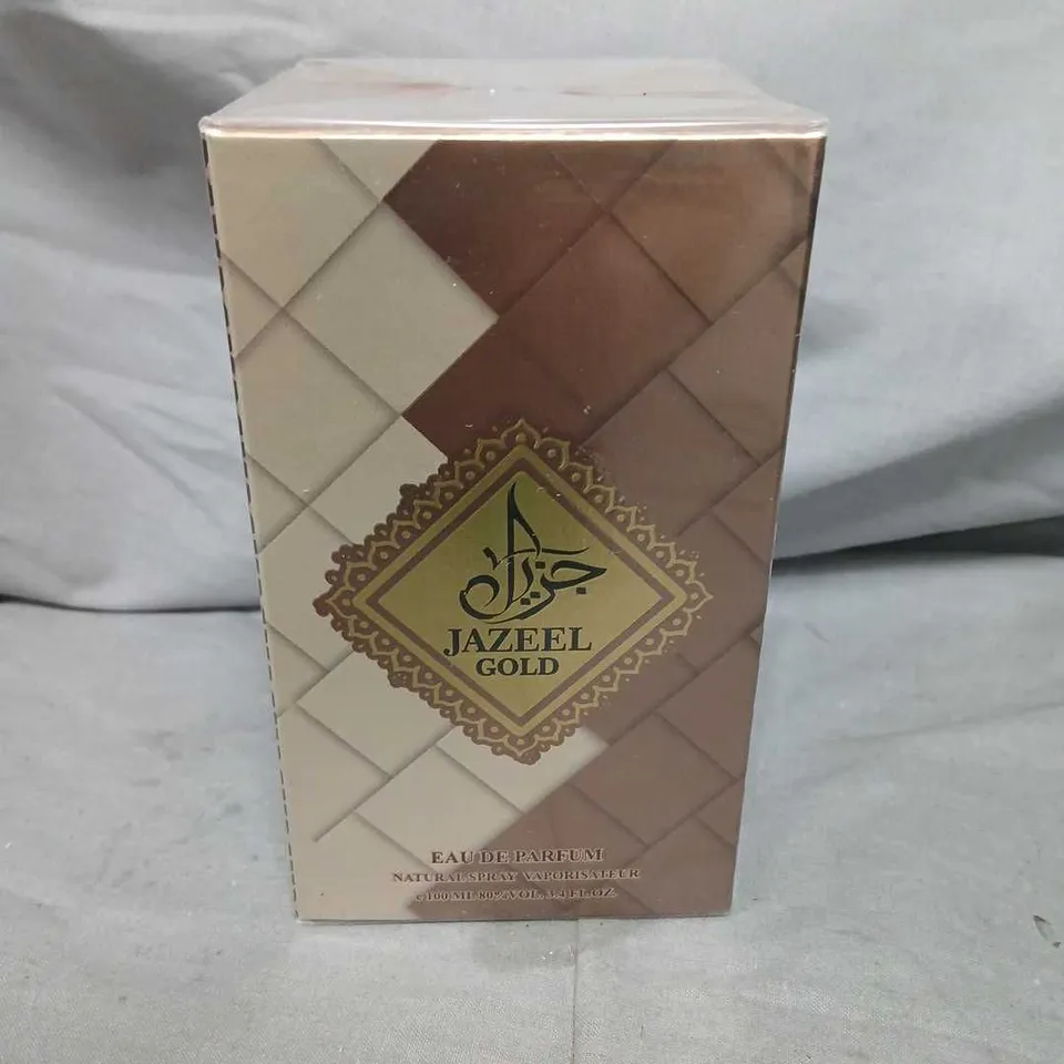 BOXED AND SEALED JAZEEL GOLD EAU DE PARFUM 100ML