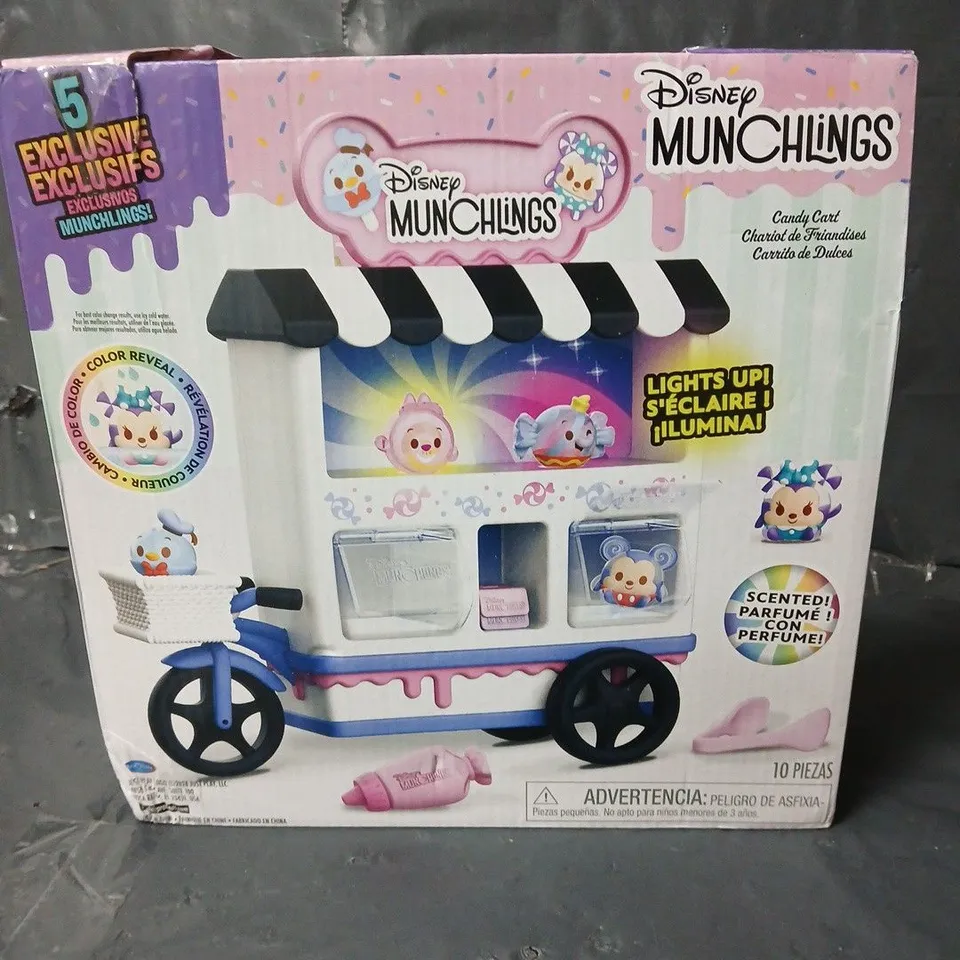DISNEY MUNCHLINGS CANDY CART PLAY SET
