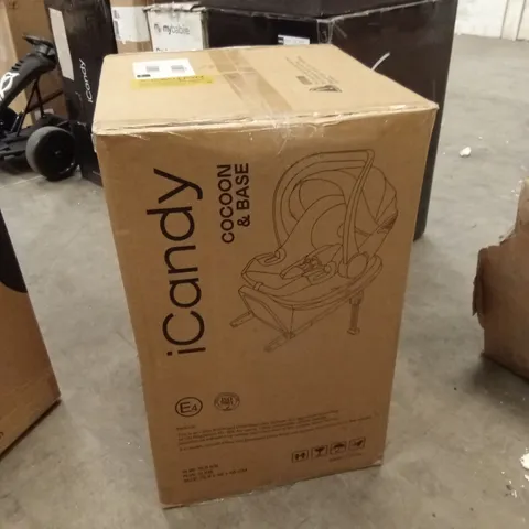 BOXED ICANDY CAR SEAT COCOON & BASE 