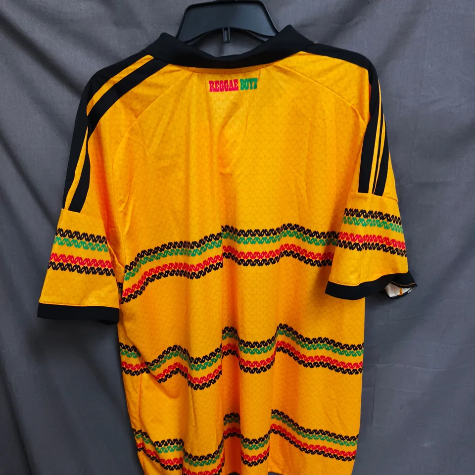 UK 3XL ADIDAS JAMAICA REGGAE BOYZ FOOTBALL JERSEY – BOB MARLEY LICENSED, CLIMACOOL