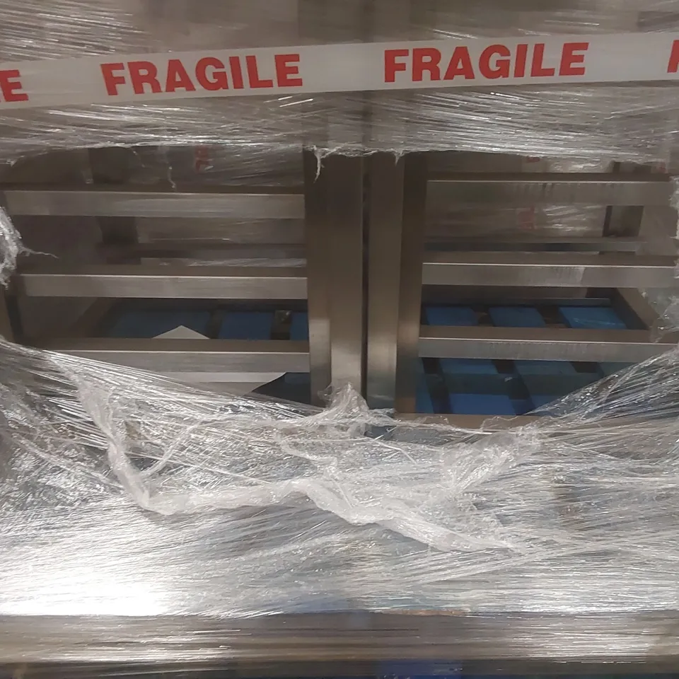 PALLET CONTAINING ASSORTED STAINLESS STEEL COMMERCIAL KITCHEN SHELVES