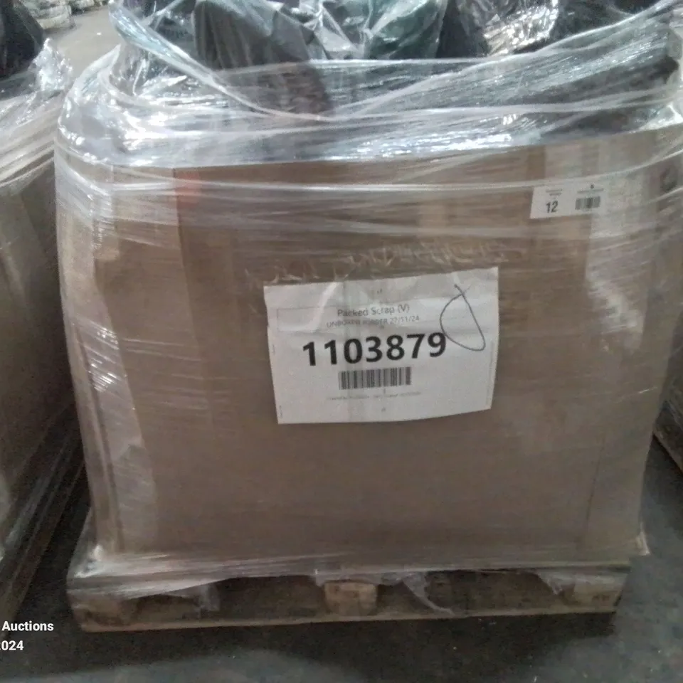 PALLET OF APPROXIMATELY 25 UNPROCESSED RAW RETURN HOUSEHOLD AND ELECTRICAL GOODS TO INCLUDE;