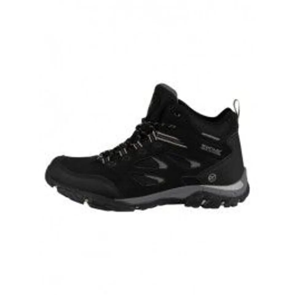 BRAND NEW REGATTA MEN'S HOLCOMBE WATERPROOF IEP WALKING BOOT BLACK/GRANITE UK SIZE 11