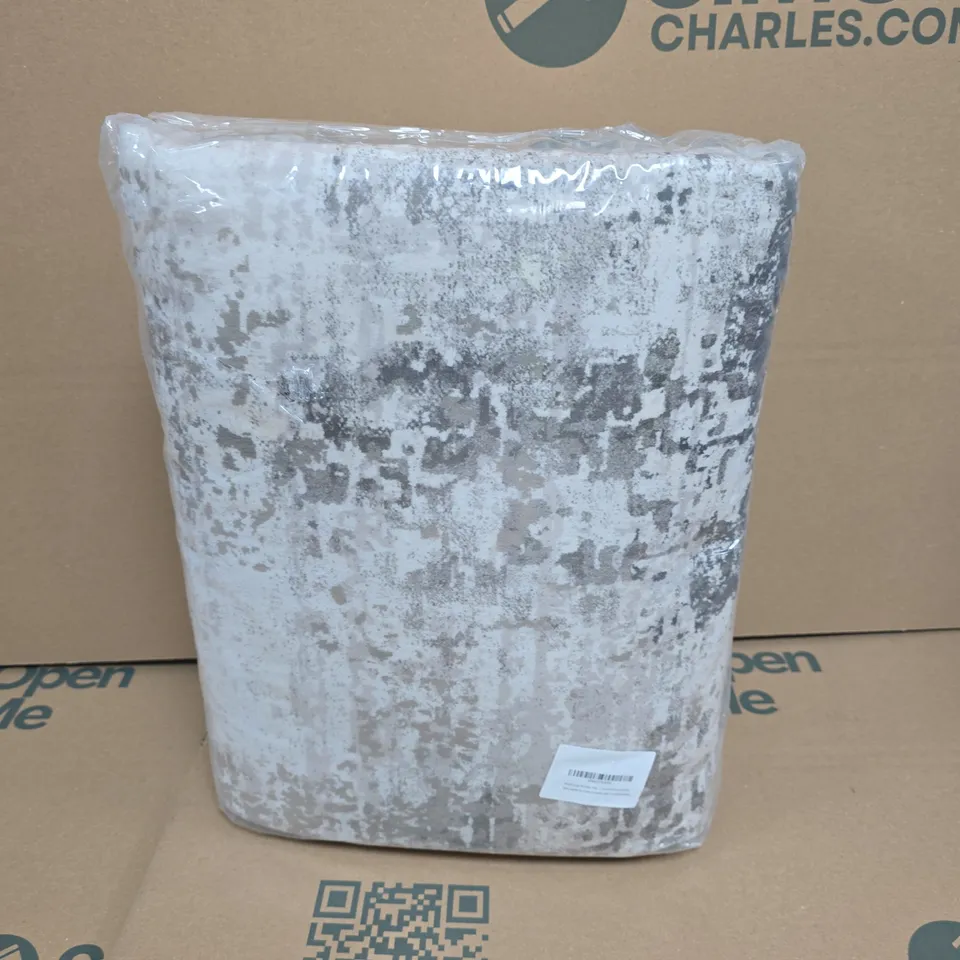 BEIMO LARGE WASHABLE MAT – CHARCOAL GREY & OFF-WHITE, 160 X 230 CM