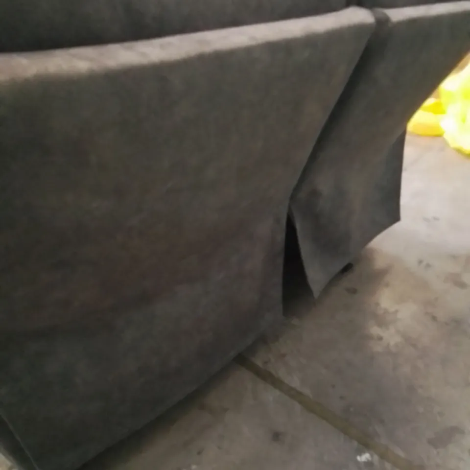DESIGNER 2-SEATER ELECTRONIC RECLINING SOFA SOFT FABRIC IN GREY 